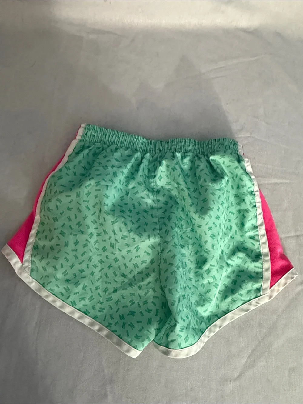 Nike Colorblock Athletic Shorts Duo - Mint, Hot Pink & Neon